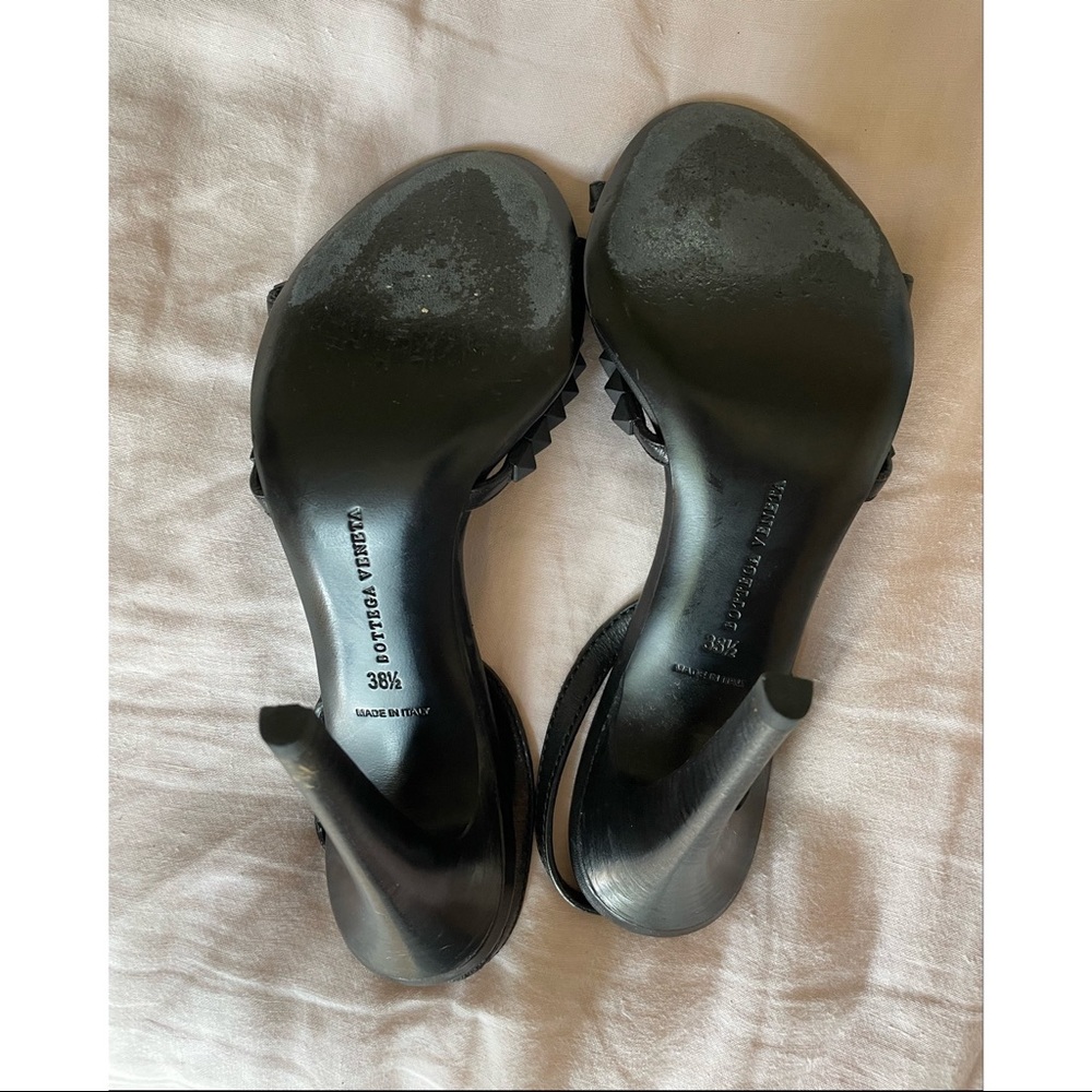 Bottega Veneta Leather Rockstud Slingback Stiletto Sandals - Picture 5 of 7